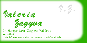 valeria zagyva business card